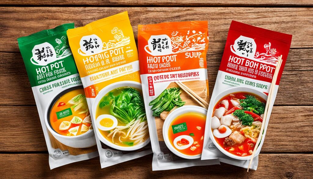 hot pot broth packets and hot pot soup base packets